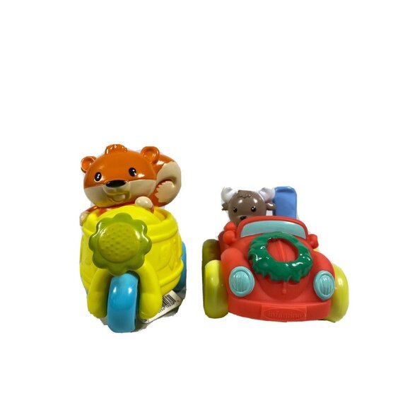 Infantino Speedster Cars Squirrel & Moose Go Gaga 2 Cars - Picture 2 of 16